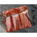 Designer's PU Leather Pen - Pencil Pouch